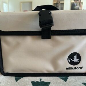 Cream and Black Baby Bag